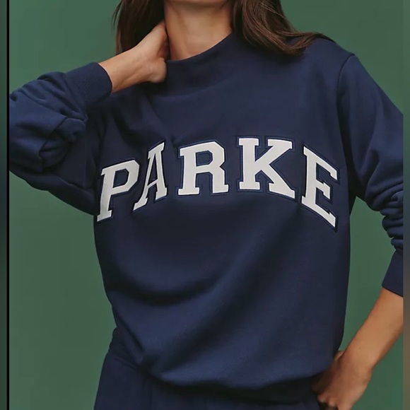 Parke Tops - ISO Parke NAVY or Saphire Blue Mockneck L/XL